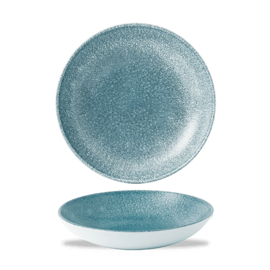 Raku Topaz Blue Evolve Coupe Bowl 9.75" Box of 12 (3-5 Working Days Delivery)