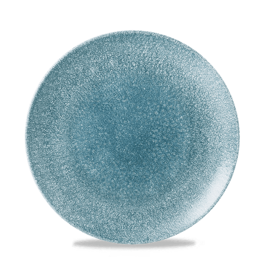 Raku Topaz Blue Evolve Coupe Plate 8.67" Box of 12 (3-5 Working Days Delivery)