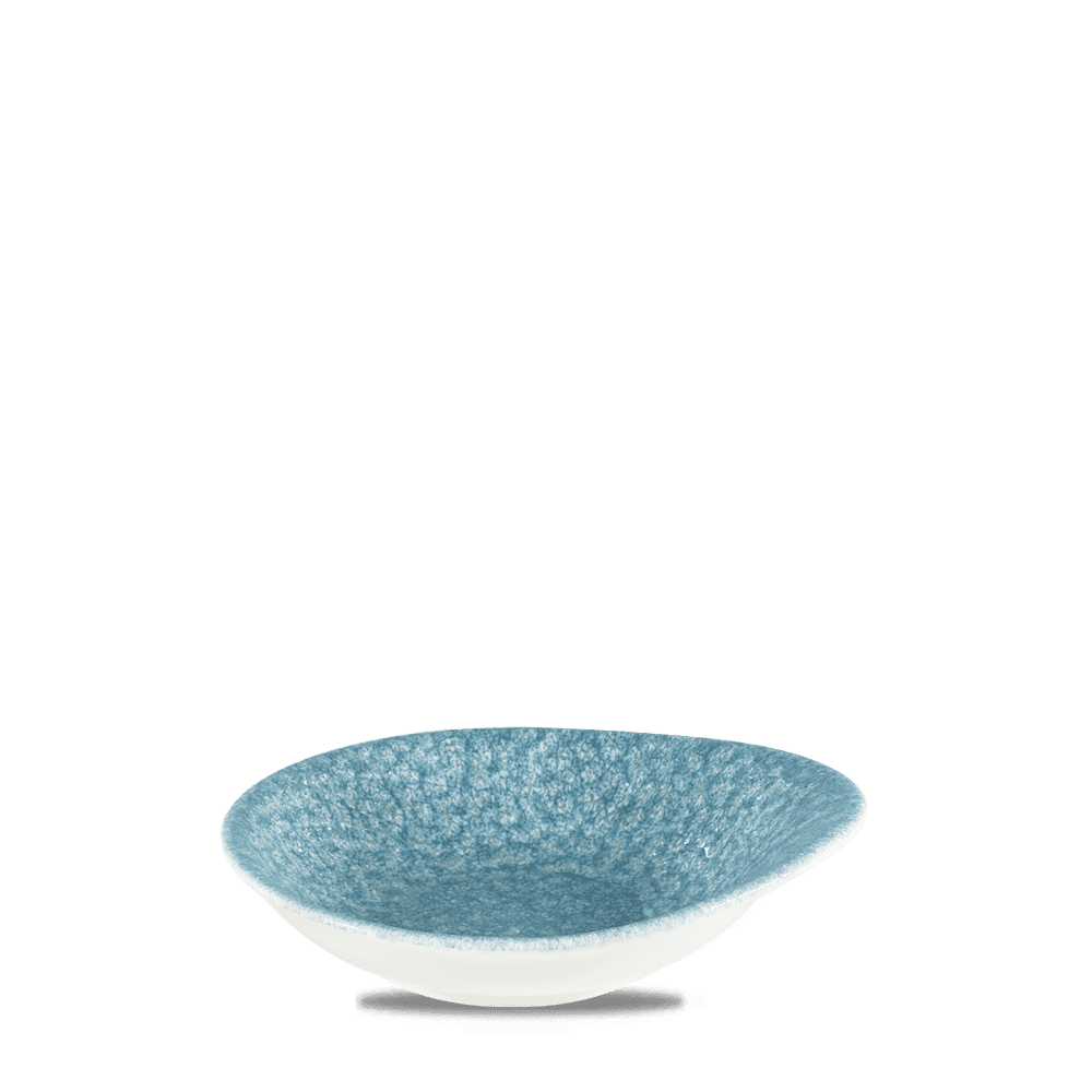 Raku Topaz Blue Round Round Dish 6 3/8X5 5/8" Box 12