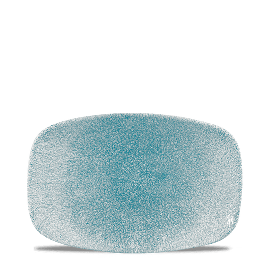 Raku Topaz Blue Chefs Oblong Plate 9.35"X6.2" Box of 12 (3-5 Working Days Delivery)