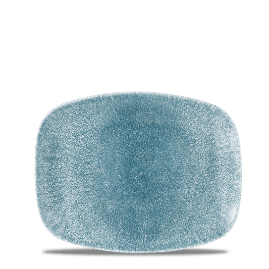 Raku Topaz Blue Chefs Oblong Plate 10.3"X8" Box of 12 (3-5 Working Days Delivery)