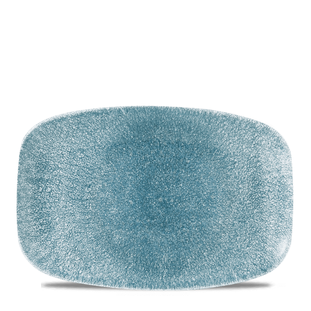 Raku Topaz Blue Oblong Chefs Plate 12 X 7 4/5" Box 6