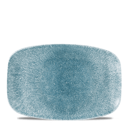 Raku Topaz Blue Oblong Chefs Plate 12 X 7 4/5" Box of 6 (3-5 Working Days Delivery)