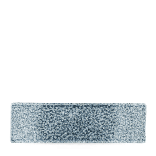 Raku Topaz Blue Oblong Plate 30X9Cm Box of 6 (3-5 Working Days Delivery)