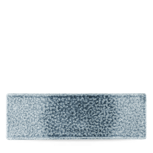 Raku Topaz Blue Oblong Plate 33X11Cm Box of 6 (3-5 Working Days Delivery)
