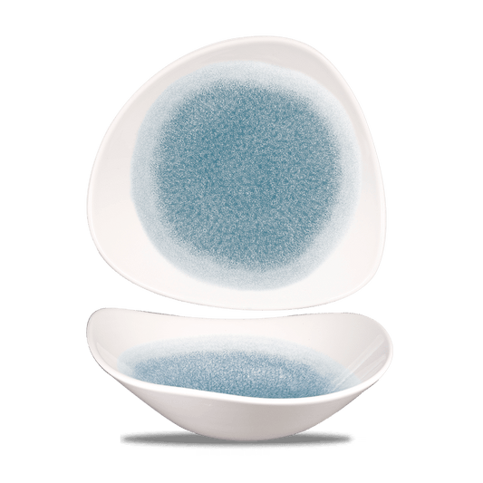 Raku Topaz Blue Lotus Bowl 23.5Cm Box of 12 (3-5 Working Days Delivery)