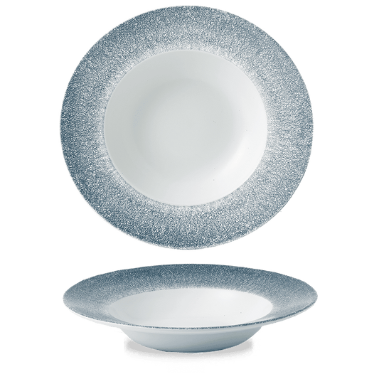 Raku Topaz Blue Profile Wide Rim Bowl Large 10.90" Box of 12 (3-5 Working Days Delivery)