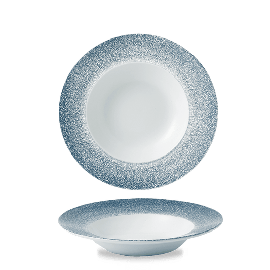 Raku Topaz Blue Profile Wide Rim Bowl Med 9.4" Box of 12 (3-5 Working Days Delivery)