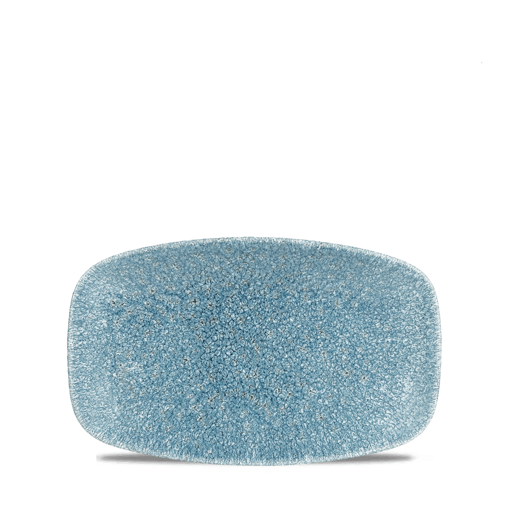 Raku Topaz Blue Oblong Chefs Plate 7 4/5 X  4 3/4" Box 12