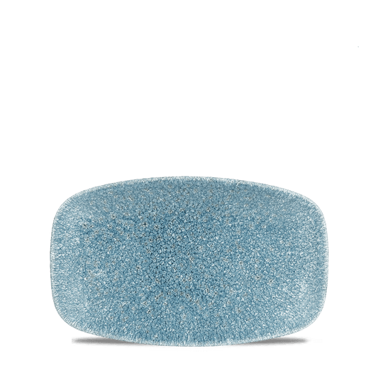 Raku Topaz Blue Oblong Chefs Plate 7 4/5 X 4 3/4" Box of 12 (3-5 Working Days Delivery)