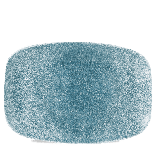 Raku Topaz Blue Oblong Platter 13 1/2" X 9 1/4" Box of 6 (3-5 Working Days Delivery)