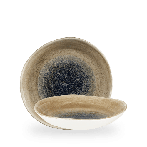 Stonecast Aqueous Bayou Round Trace Bowl 9 7/8"  Box 12
