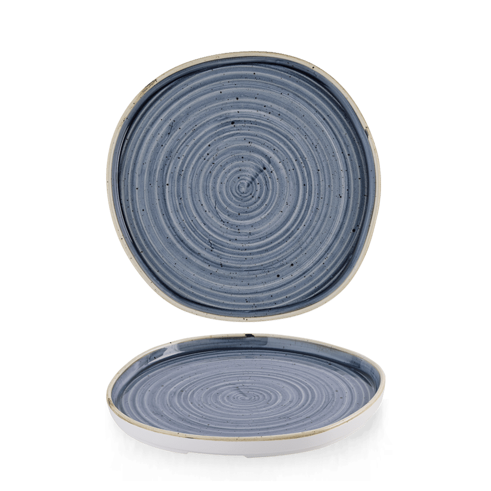 Stonecast Blueberry Organic Walled Plate 8 1/4" Box 6