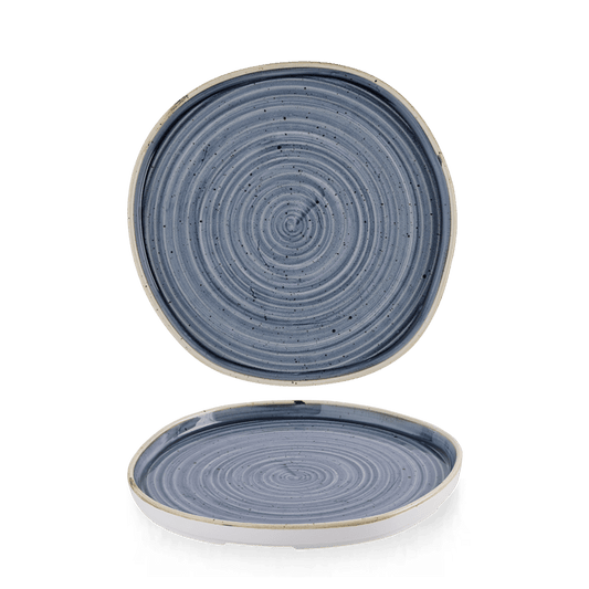 Stonecast Blueberry Organic Walled Plate 8 1/4" Box of 6 (3-5 Working Days Delivery)
