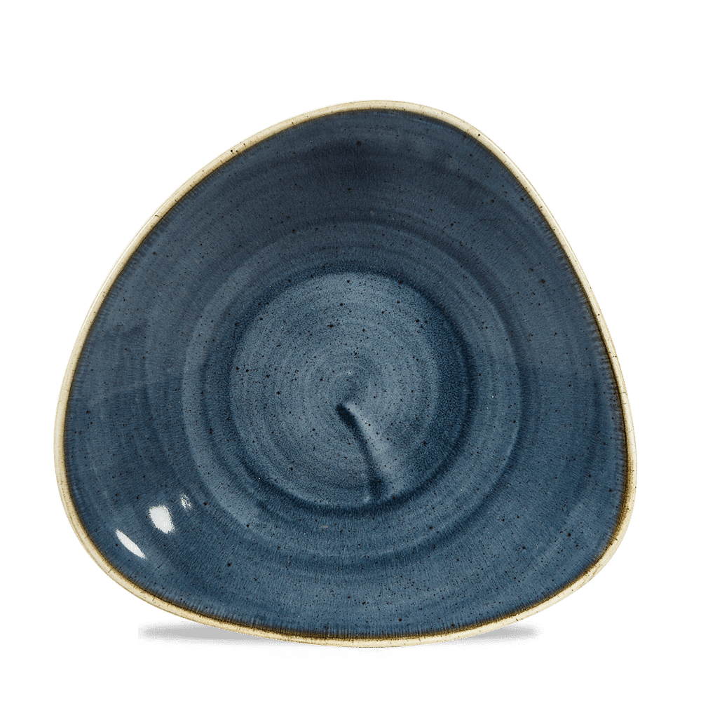 Stonecast Blueberry Triangle Shallow Bowl 10 3/4"X10 1/2" Box 12