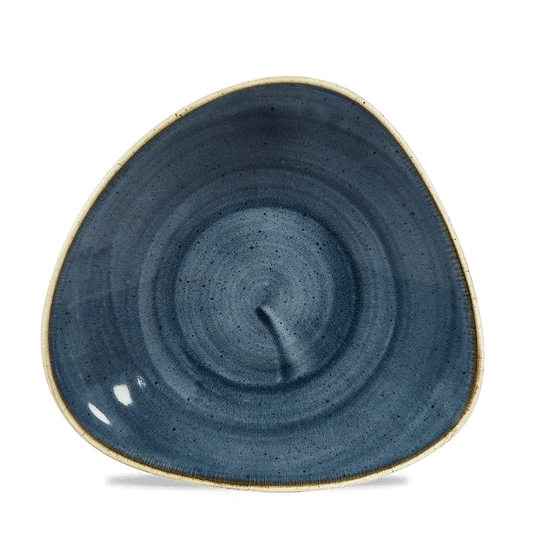 Stonecast Blueberry Triangle Shallow Bowl 10 3/4"X10 1/2" Box of 12 (3-5 Working Days Delivery)
