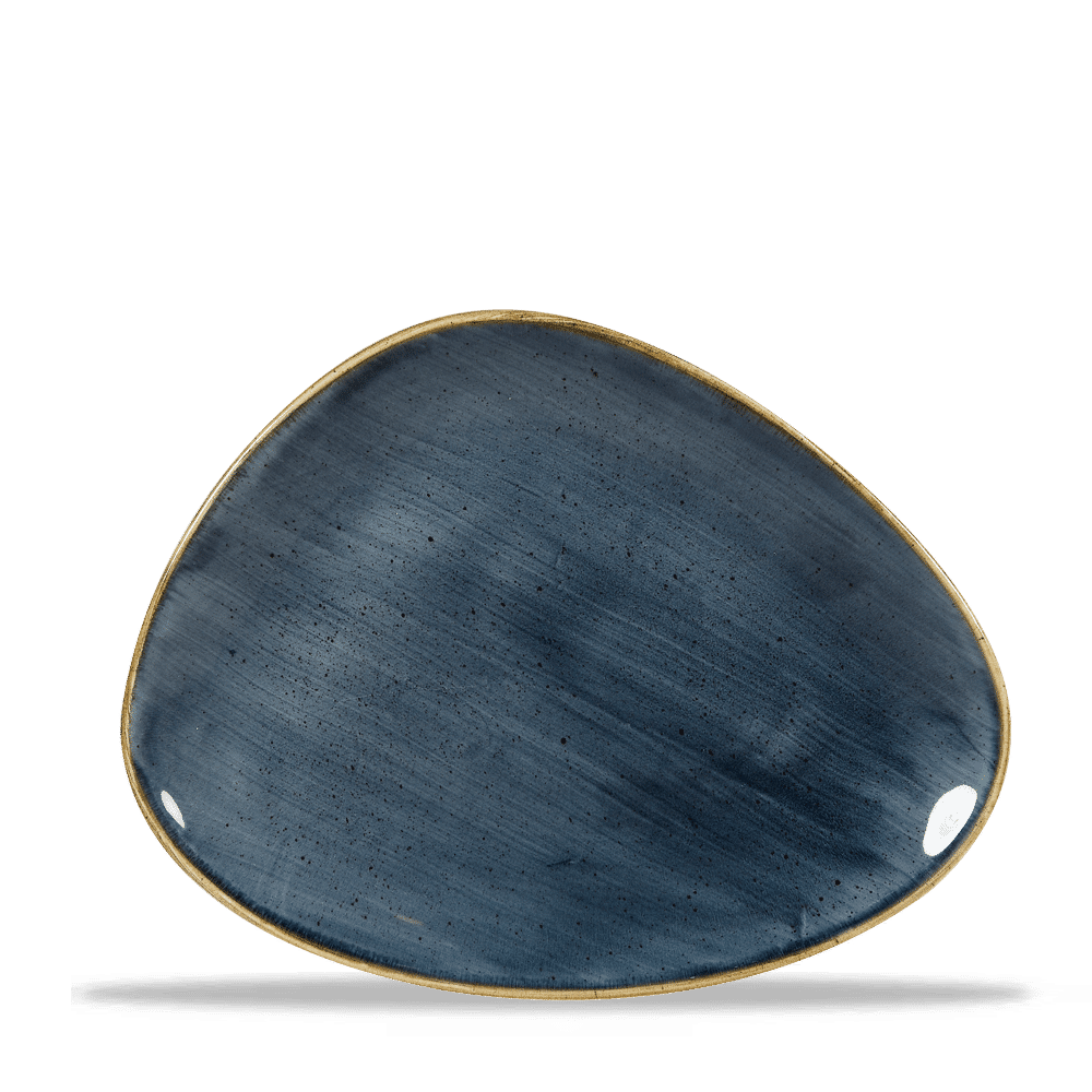 Stonecast Blueberry Triangle Chefs Plate 10 3/8"X8" Box 12