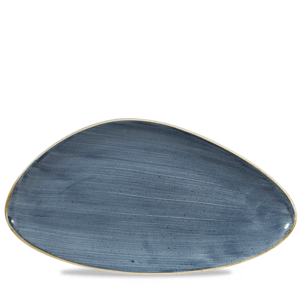 Stonecast Blueberry Triangle Chefs Plate 13 3/4"X7 3/8" Box 6