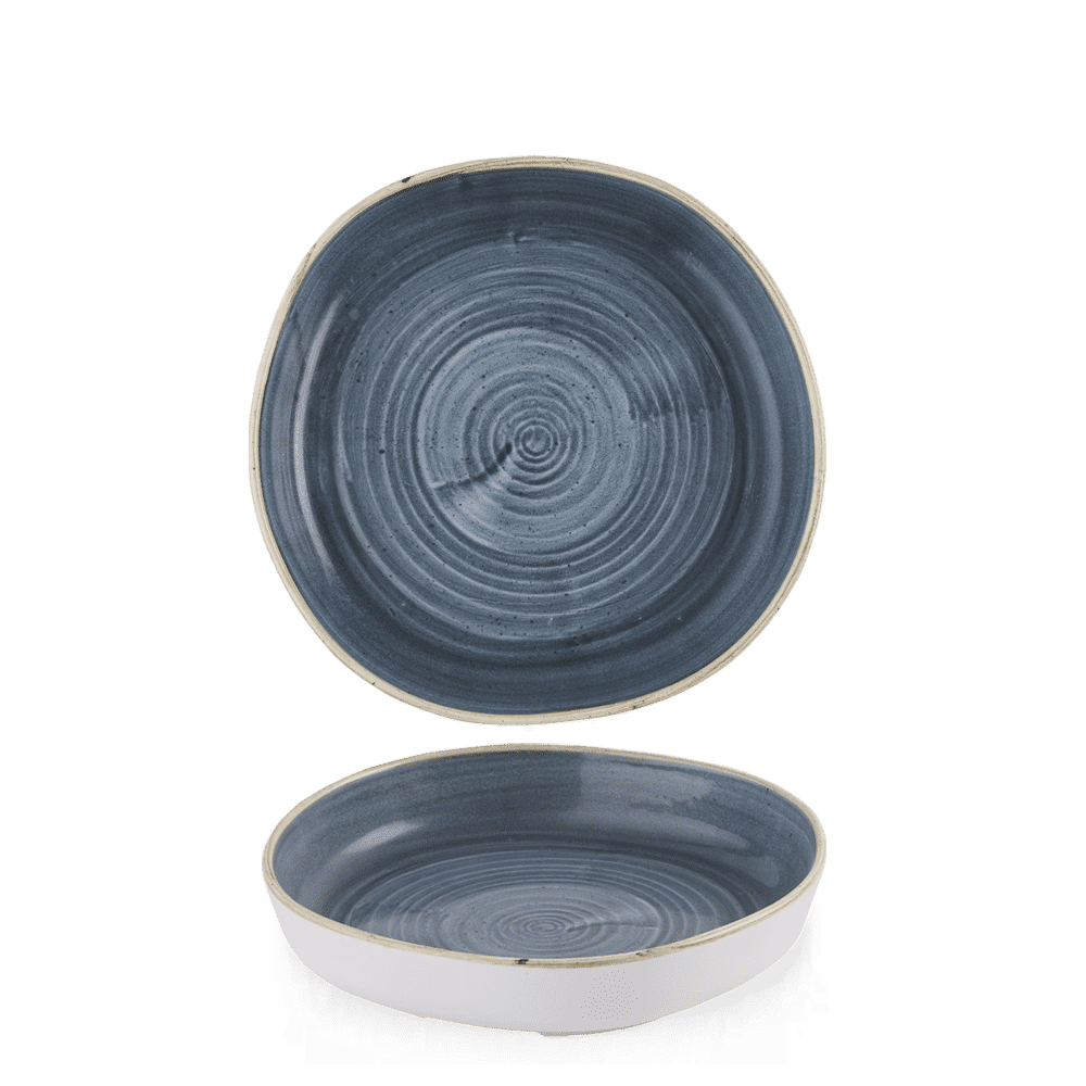 Stonecast Blueberry Organic Walled Bowl 9 1/4"  Box 6