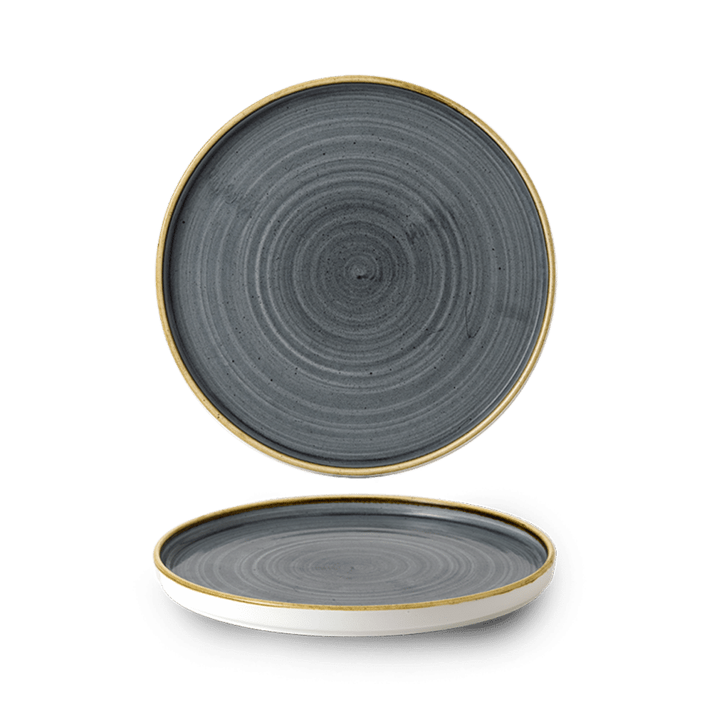 Stonecast Blueberry  Walled Plate 8.67" Box 6