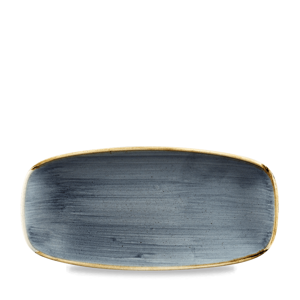 Stonecast Blueberry  Chefs Oblong Plate 10.6"X5" Box 12