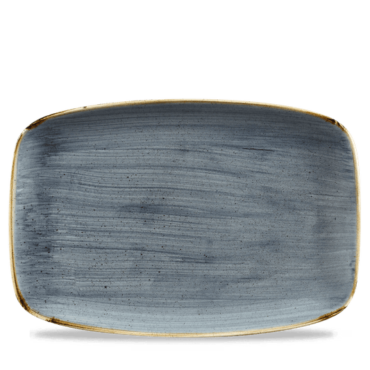 Stonecast Blueberry Oblong Chefs Plate 13 1/2" X 9 1/4" Box of 6 (3-5 Working Days Delivery)