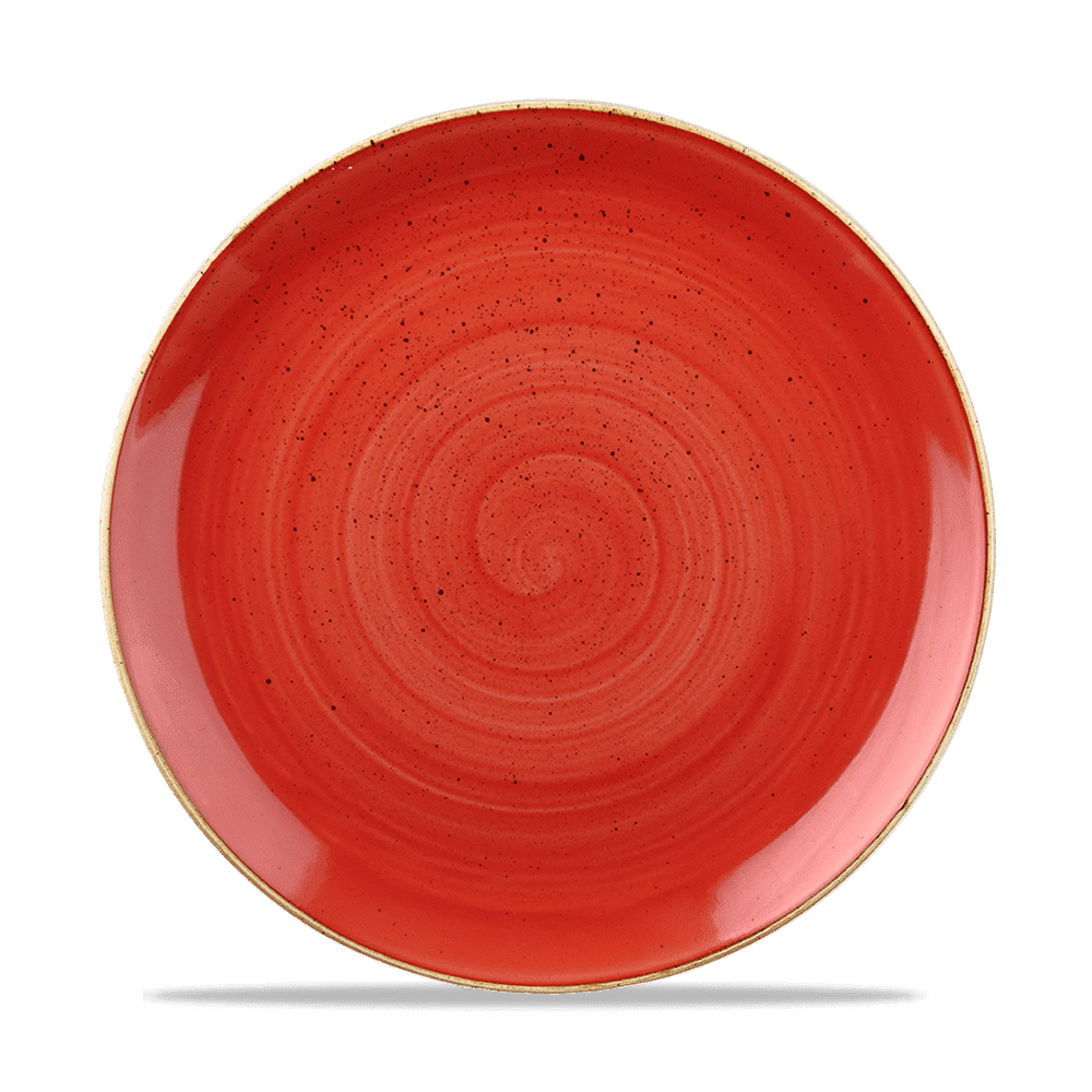 Stonecast Berry Red Evolve Coupe Plate 10.25" Box 12