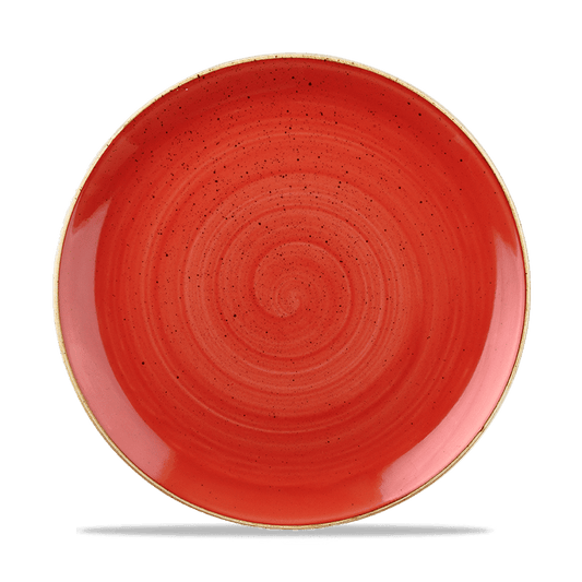 Stonecast Berry Red Evolve Coupe Plate 10.25" Box of 12 (3-5 Working Days Delivery)