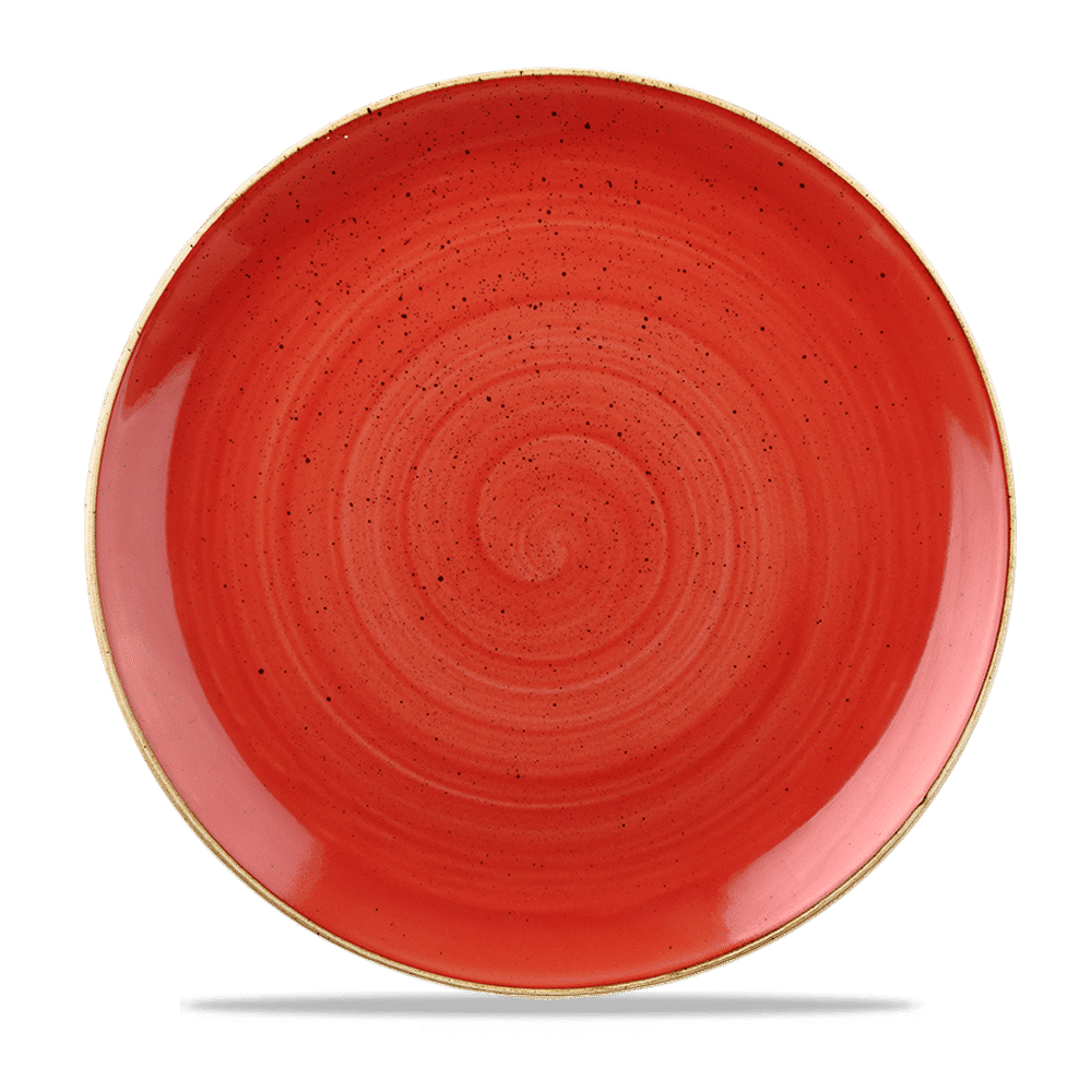 Stonecast Berry Red Evolve Coupe Plate 11.25" Box 12