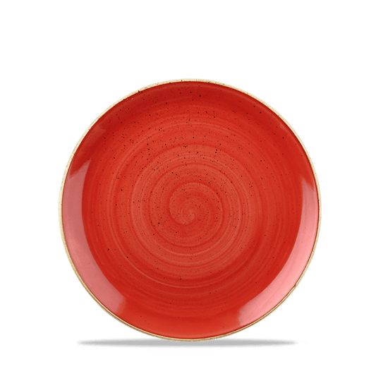 Stonecast Berry Red Evolve Coupe Plate 6.5" Box of 12 (3-5 Working Days Delivery)