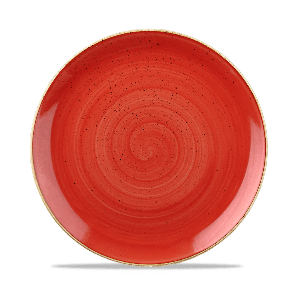 Stonecast Berry Red Evolve Coupe Plate 8.67" Box 12