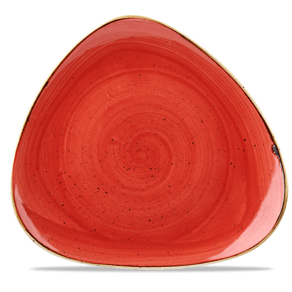 Stonecast Berry Red Lotus Plate 12" Box 6