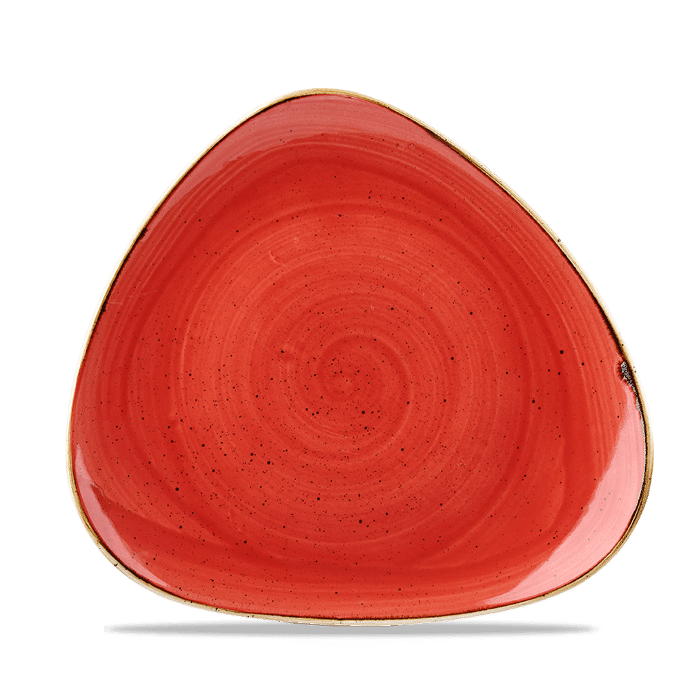 Stonecast Berry Red Lotus Plate 9 5/8" Box 12