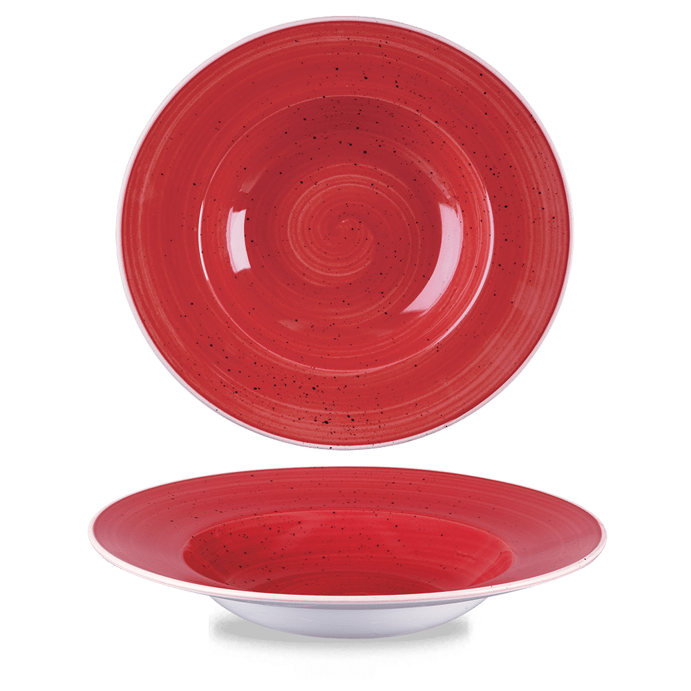 Stonecast Berry Red Profile Wide Rim Bowl Large 10.90" Box 12