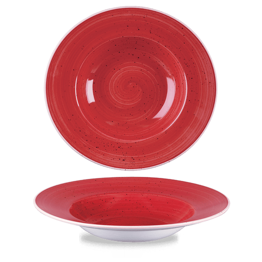 Stonecast Berry Red Profile Wide Rim Bowl Large 10.90" Box of 12 (3-5 Working Days Delivery)