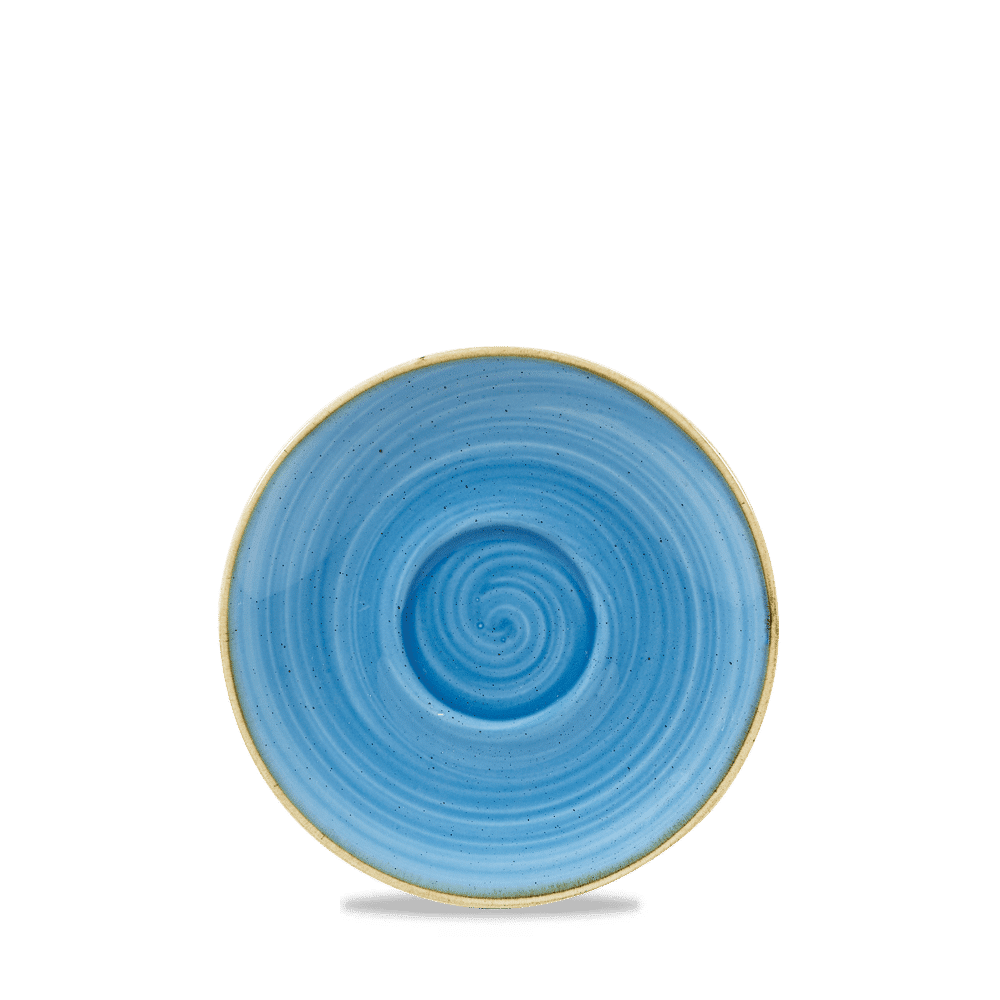 Stonecast Cornflower Blue  Cappuccino Saucer 15.6Cm Box 12