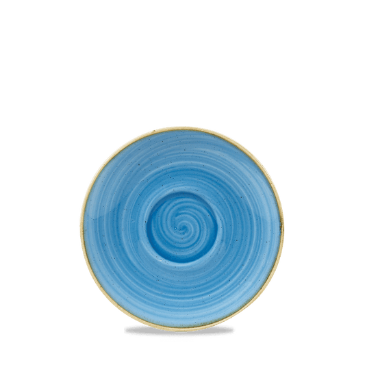 Stonecast Cornflower Blue Cappuccino Saucer 15.6Cm Box of 12 (3-5 Working Days Delivery)