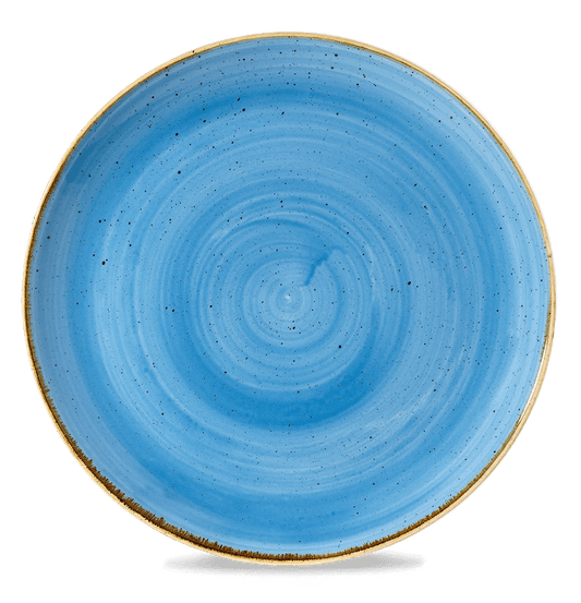Stonecast Cornflower Blue Round Evolve Plate Box of 6 (3-5 Working Days Delivery)