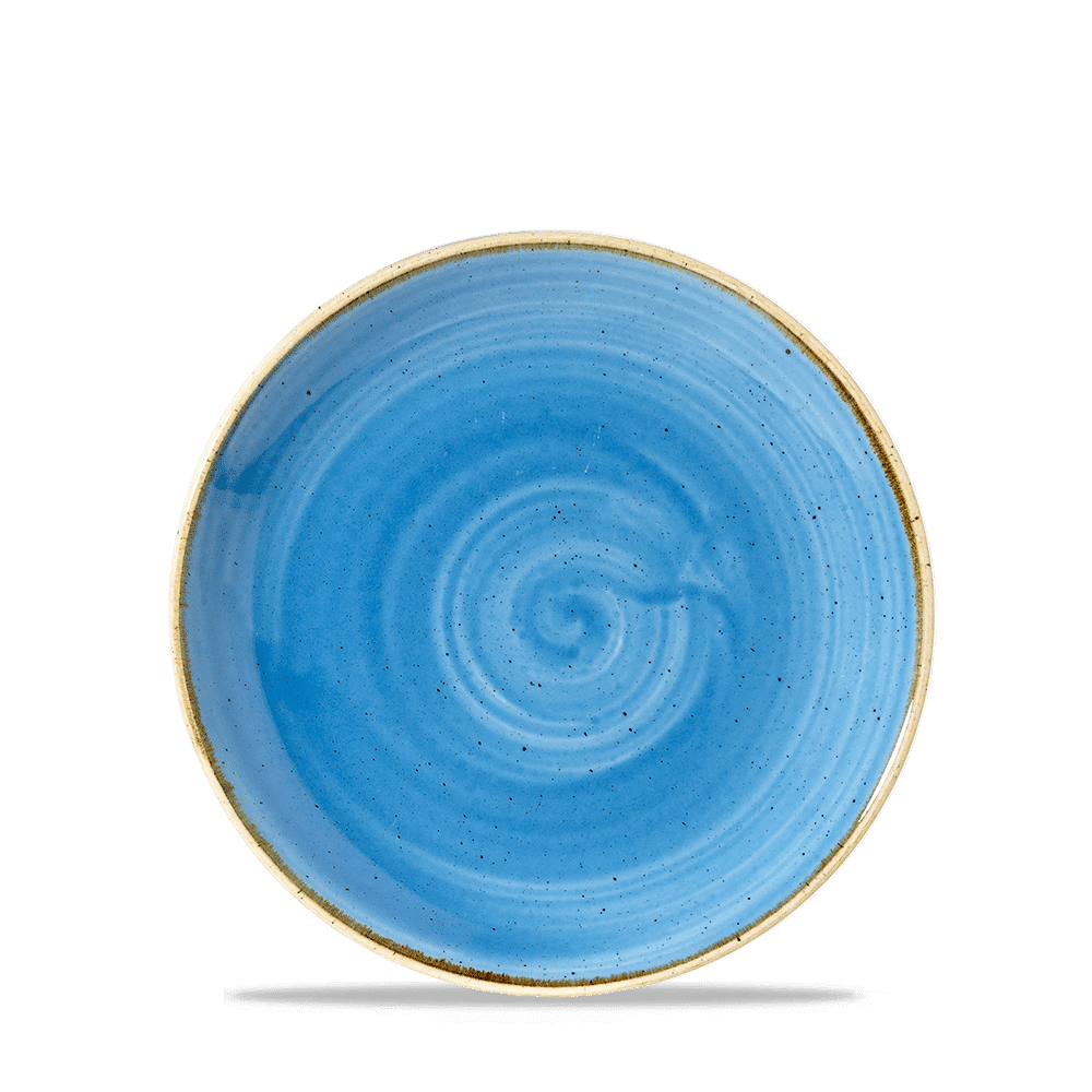 Stonecast Cornflower Blue  Coupe Plate 16.5Cm Box 12