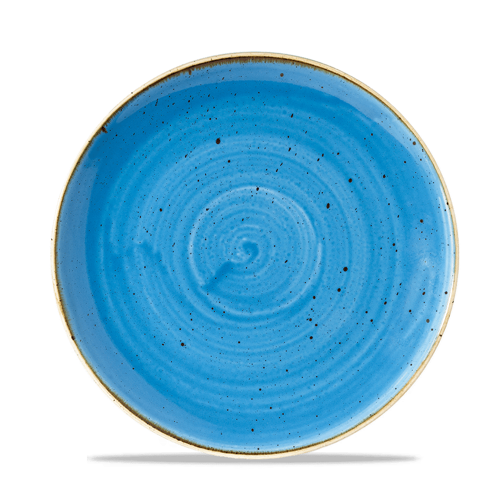 Stonecast Cornflower Blue  Coupe Plate 21.7Cm Box 12