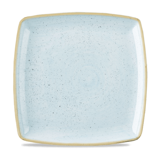 Stonecast Duck Egg Deep Square Plate 26Cm Box of 6 (3-5 Working Days Delivery)