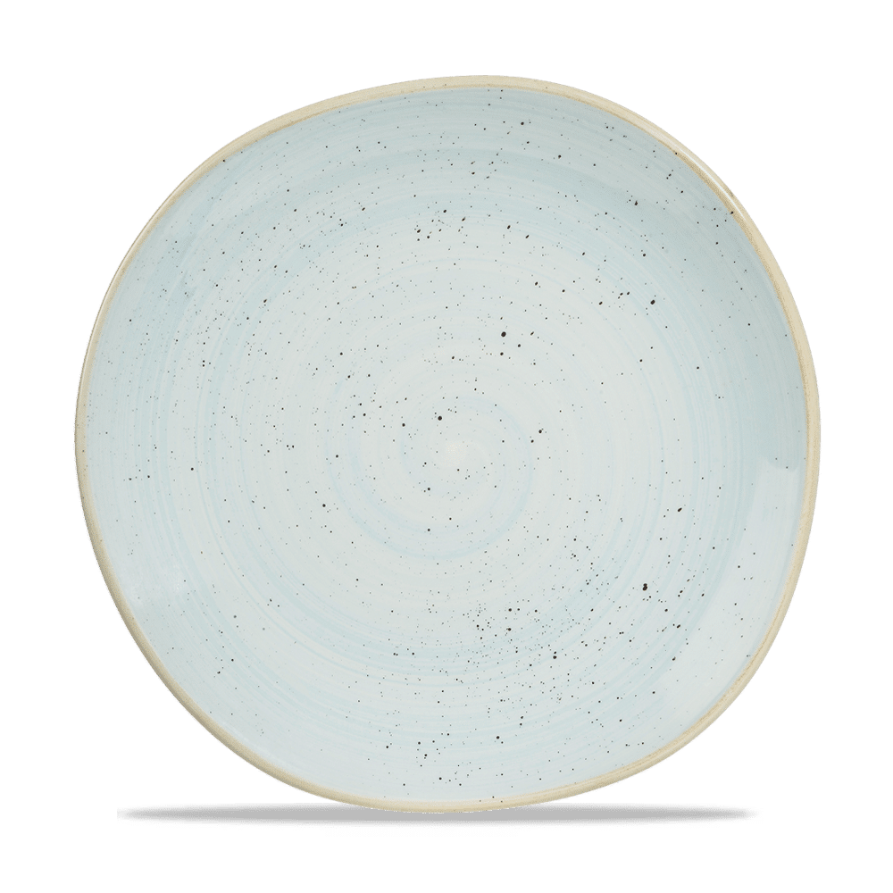 Stonecast Duck Egg Round Trace Plate 10 3/8" Box 12