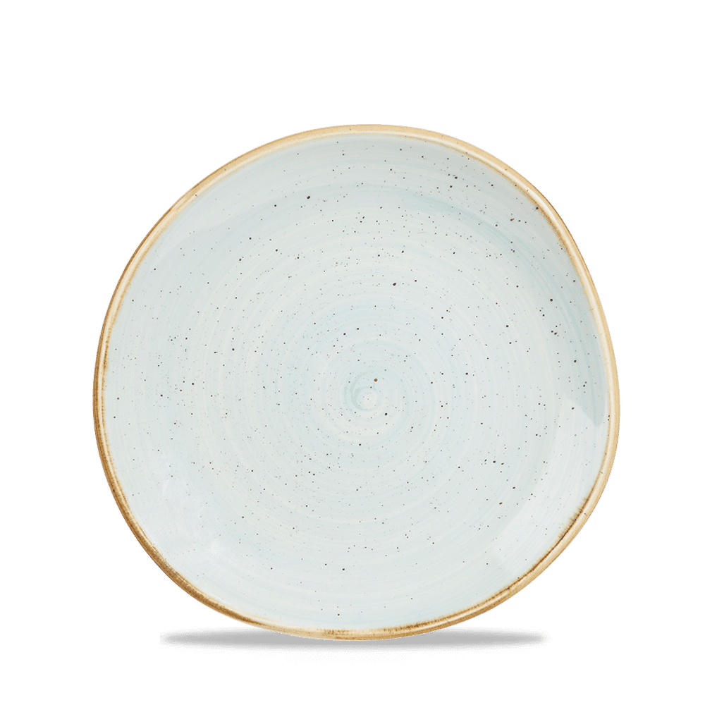 Stonecast Duck Egg Round Trace Plate 7 1/4" Box 12