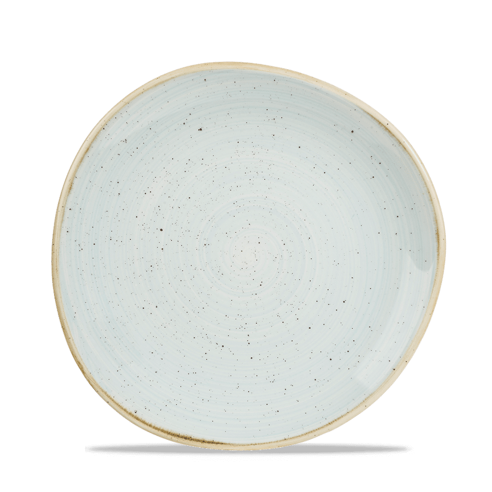 Stonecast Duck Egg Round Trace Plate 21Cm Box 12