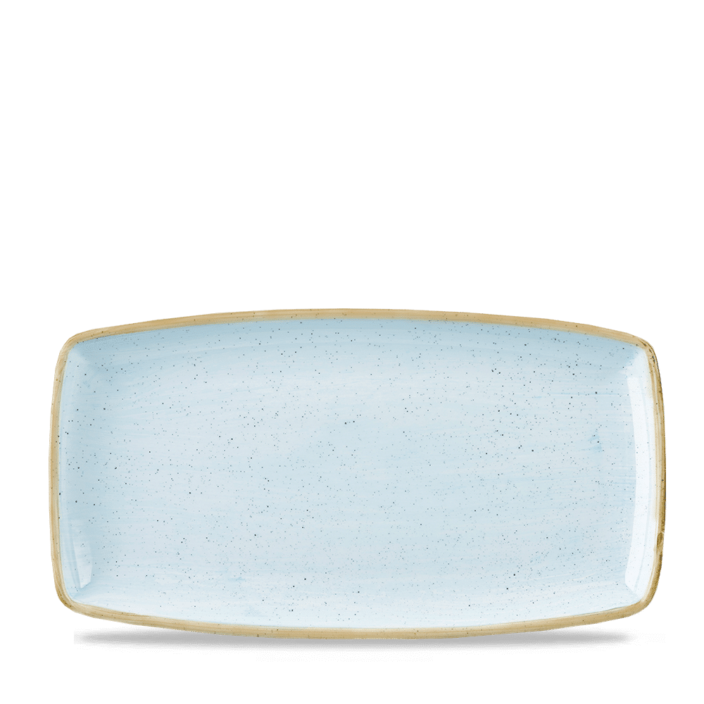 Stonecast Duck Egg  Oblong Plate 34.5Cm Box 6