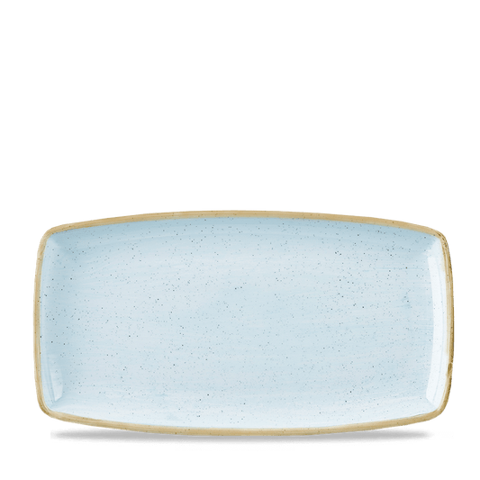 Stonecast Duck Egg Oblong Plate 34.5Cm Box of 6 (3-5 Working Days Delivery)