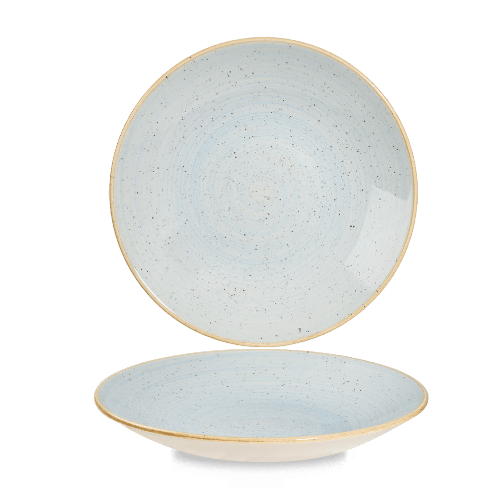Stonecast Duck Egg  Deep Coupe Plate 9 2/5" Box 12