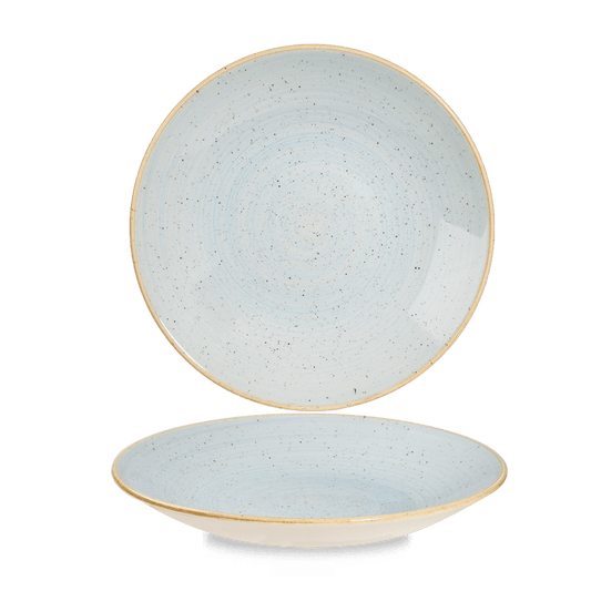 Stonecast Duck Egg Deep Coupe Plate 9 2/5" Box of 12 (3-5 Working Days Delivery)