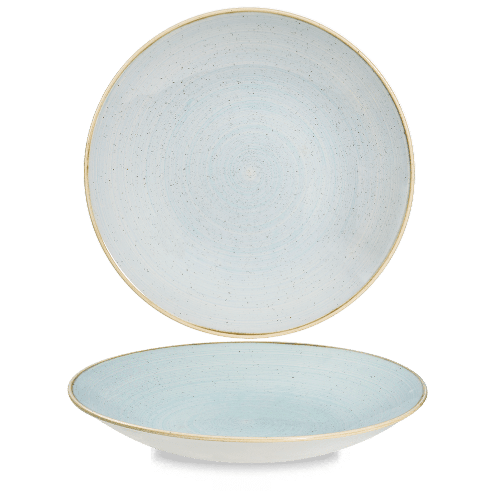 Stonecast Duck Egg  Deep Coupe Plate 11" Box 12