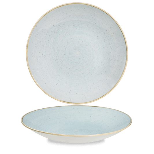 Stonecast Duck Egg Deep Coupe Plate 11" Box of 12 (3-5 Working Days Delivery)